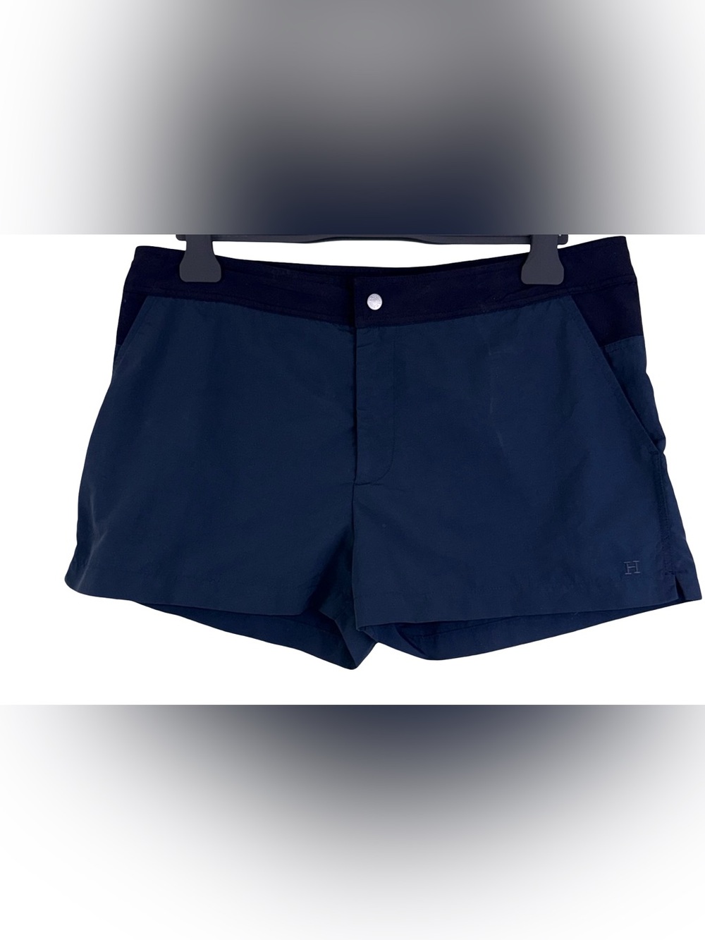HERMES SWIM TRUNKS IN NAVY BLUE
